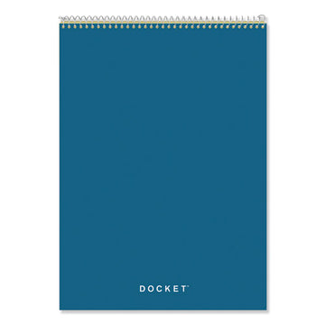 TOPS™ Docket Ruled Wirebound Pad With Cover, Wide-legal Rule, Blue Cover, 70 Canary-yellow 8.5 X 11.75 Sheets freeshipping - TVN Wholesale